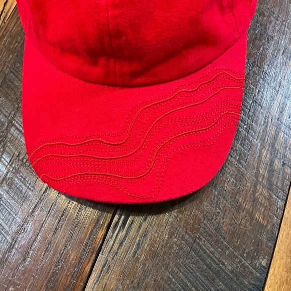 Snowgum Red Cotton Baseball Cap Adjustable Strapback Hat - Picture 5 of 10